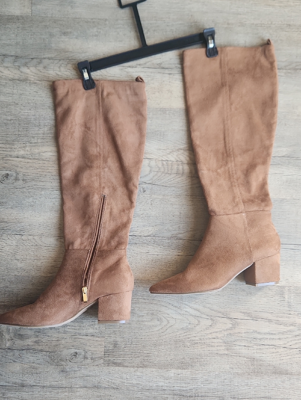 Rogue Tall Suede Over-the-Knee Boots in Cognac